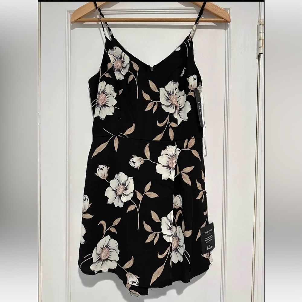 Lulu’s Floral Wrap Skort Romper